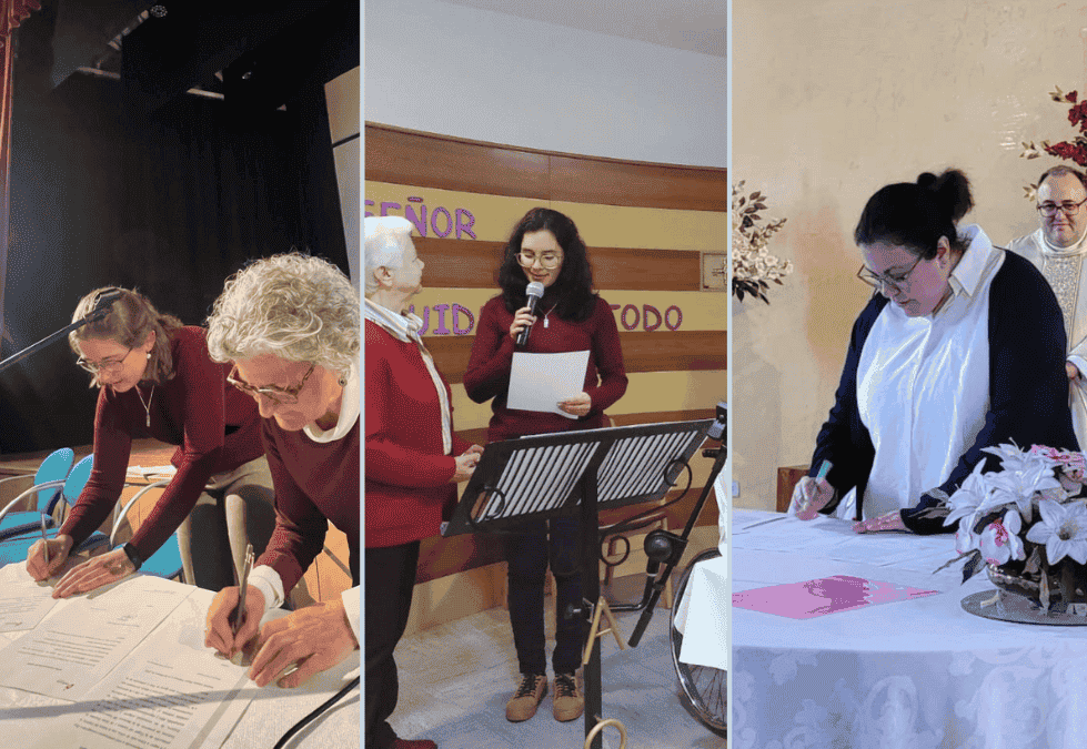 Renouvellement des vœux, à la manière de Vedruna et en tant que moniales