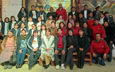 Renewal of the lay and pedagogical commitment of the Vedruna educational community in Oruro.