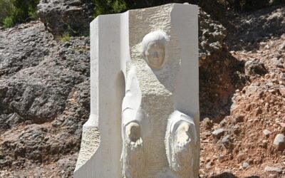 Inauguració d´una nova escultura de Santa Joaquina a Montserrat